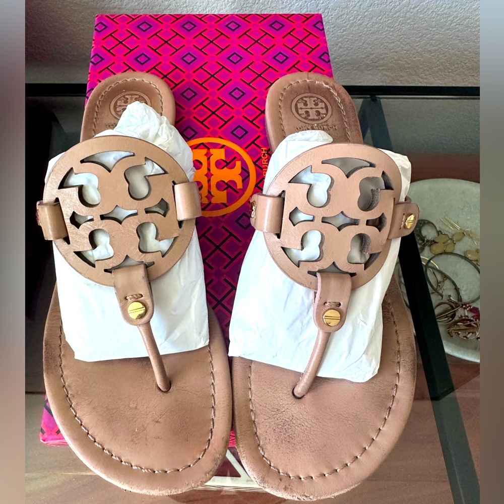 Tory Burch Miller Sandal in Light Makeup size 8